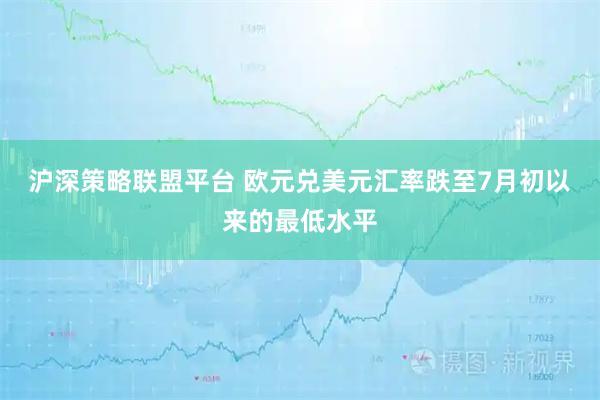 沪深策略联盟平台 欧元兑美元汇率跌至7月初以来的最低水平