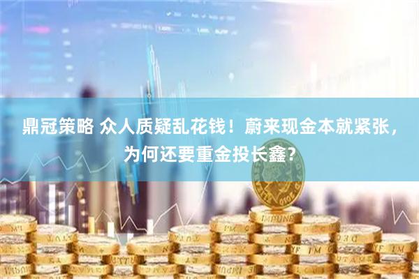 鼎冠策略 众人质疑乱花钱！蔚来现金本就紧张，为何还要重金投长鑫？